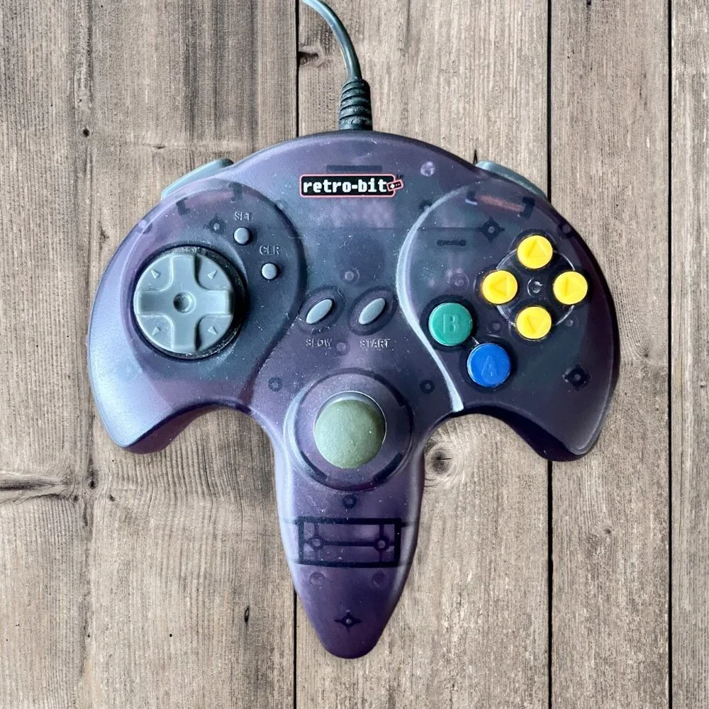 Retro-Bit N64® Controller - Transparent Purple